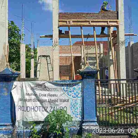 Kebaikanmu Bantu Pembangunan Masjid Roudhotuz Zahro, Tulungagung